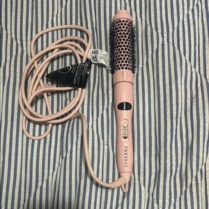 Pink FoxyBae Heated Hair Brush Easy Blow Out Styler